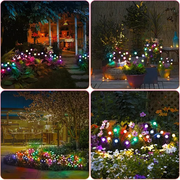 Solarna RGB baštenska lampa - 2 kom. 8 LED 13489-11426