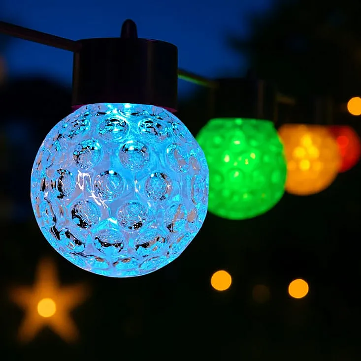 LED svetleći niz 9m, 20 RGB kugli 13501-11451