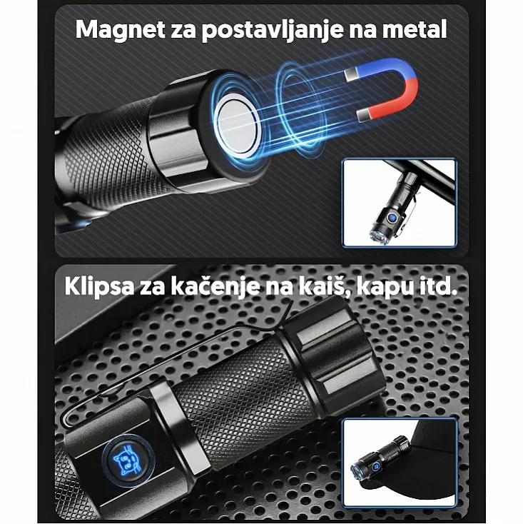 Punjiva LED baterijska lampa 11862 17417-11862