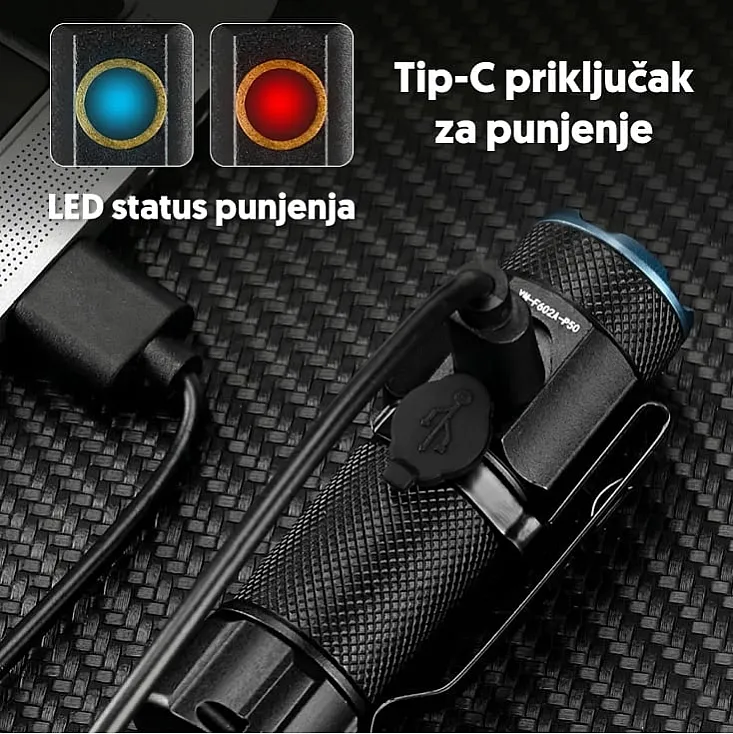 Punjiva LED baterijska lampa 11862 17417-11862