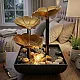 Mini sobna fontana 14x14x22cm L14GOLD