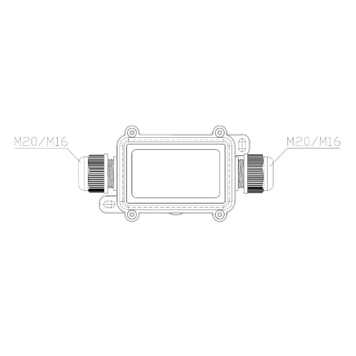 Vodootporna kutija za spajanje 2 kabla 0.5-2.5mm2, IP68 CNP723-2T