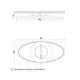 LED plafonjera 40W, promenljiva boja svetla, crna/drvo