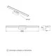 Zidna LED lampa 6W sa senzorom 4000K hrom