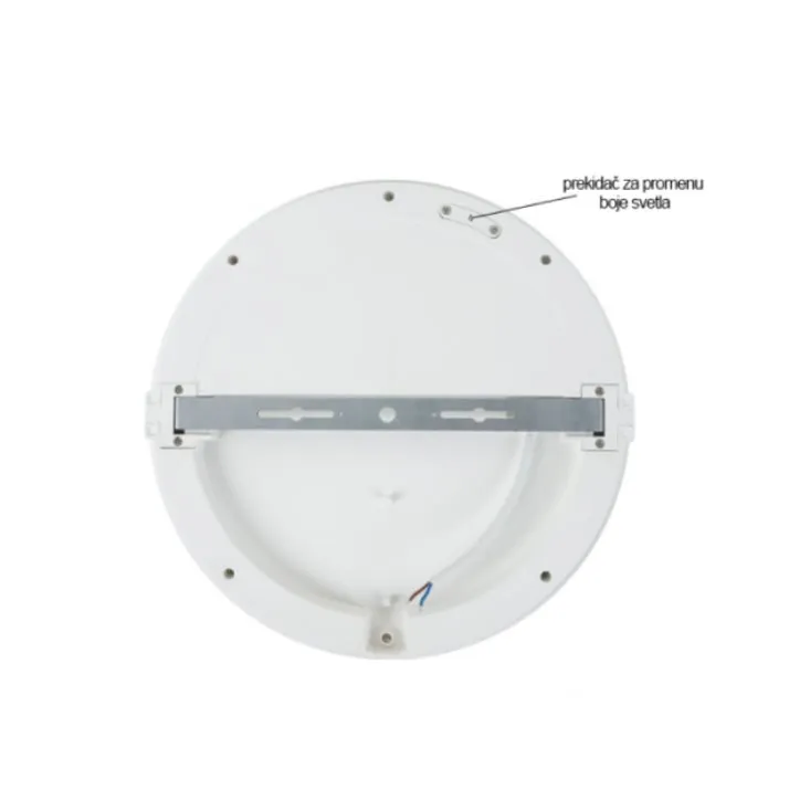 Bela LED plafonjera 20W, promenljiva boja svetla IP65 MONA-200-20W