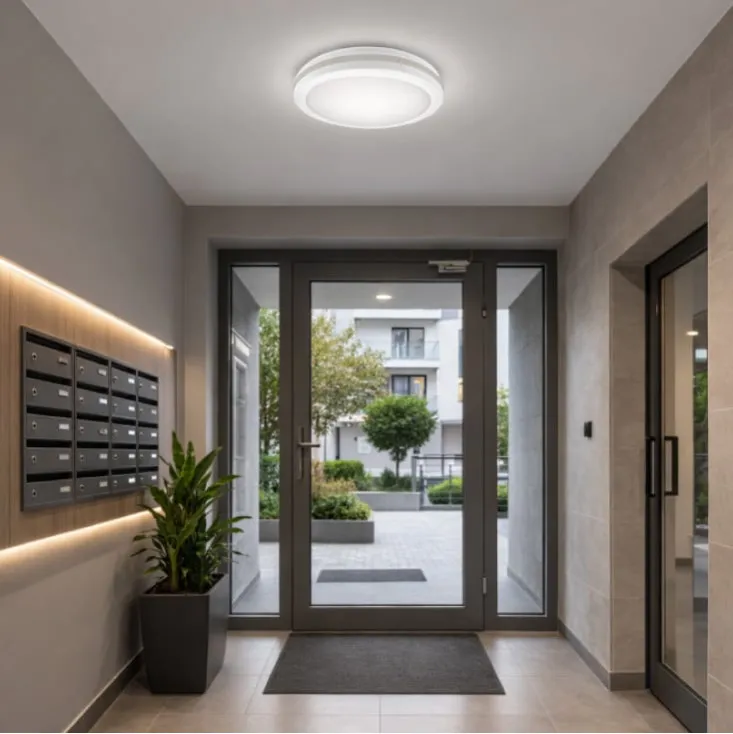 Bela LED plafonjera 20W, promenljiva boja svetla IP65 MONA-200-20W