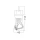 Monofazni utikač PVC IP44 crni BY74-00112