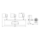 Osram Primal crna spot lampa 3xGU10