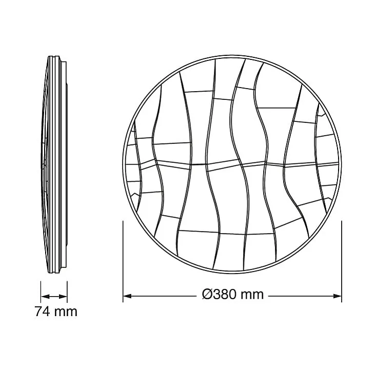 Osram LED plafonjera 38cm 24W 4000K IP20 bela