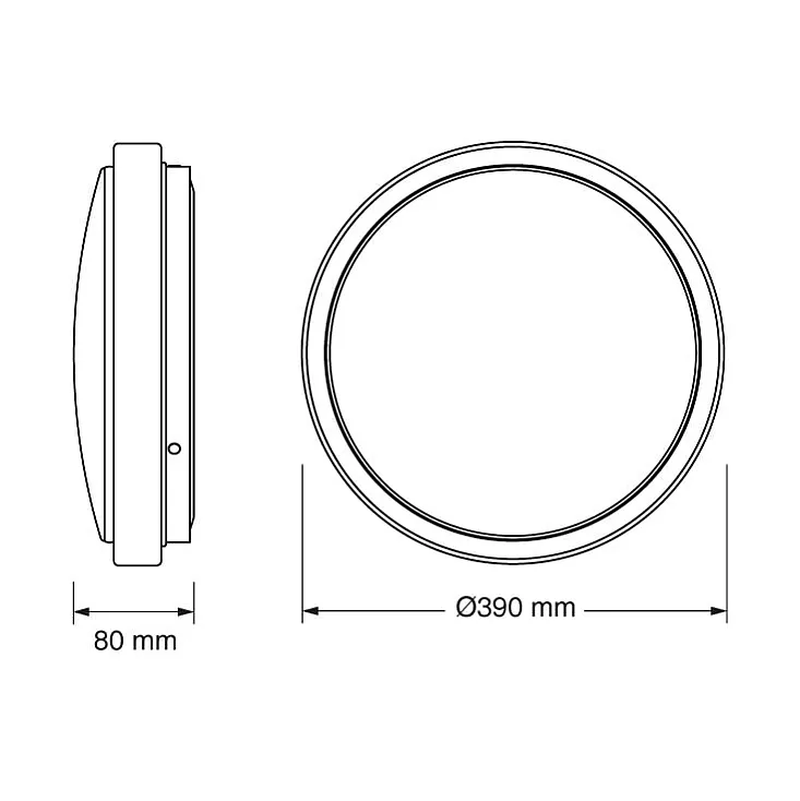 Osram LED plafonjera 39cm 24W 4000K IP20 bela