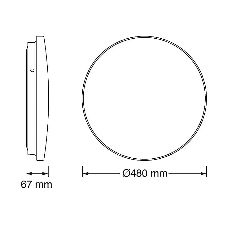 OSRAM LED plafonjera sa senzorom 36W 6500K IP20