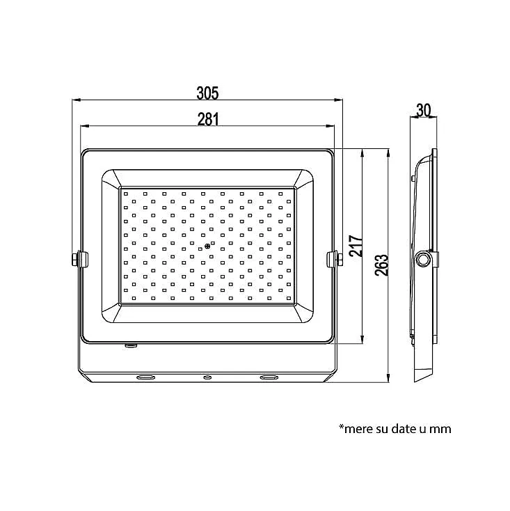 LED reflektor 150W 6500K 12800lm LRF048W-150