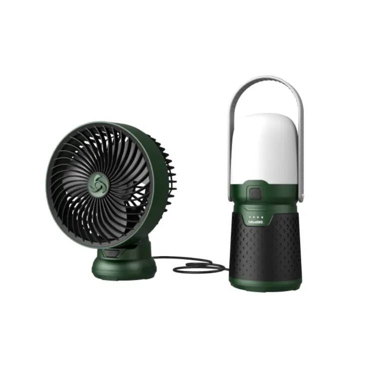 Iskra ERO akumulatorski kamperski set, ventilator+lampe IE-MCS3I1