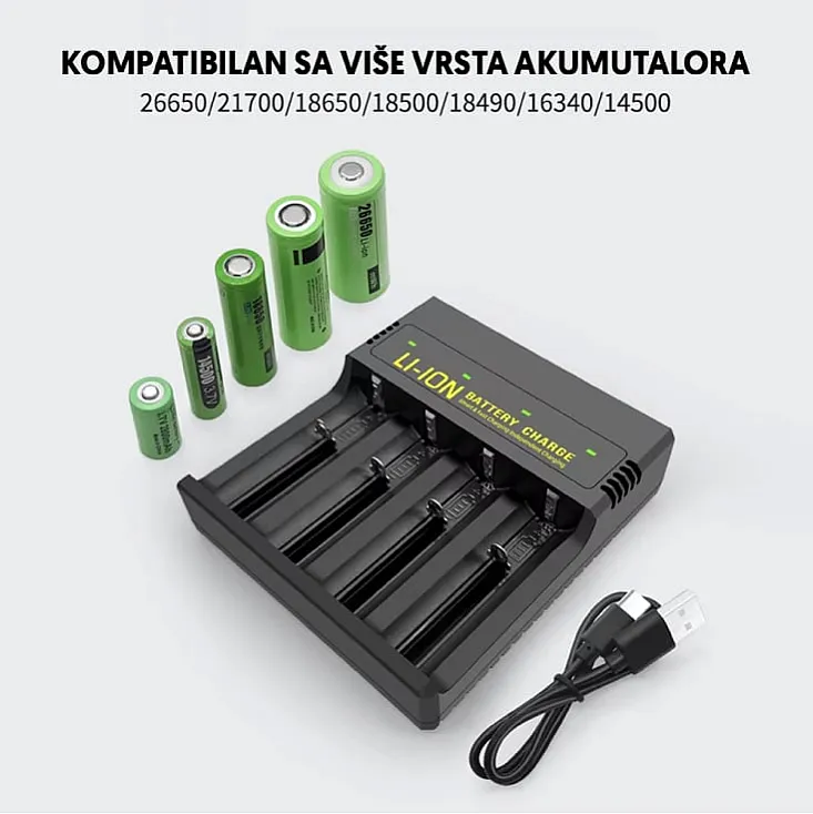 Inteligentni punjač za Li-Ion akumulatore 4 kom. MS-5D84H
