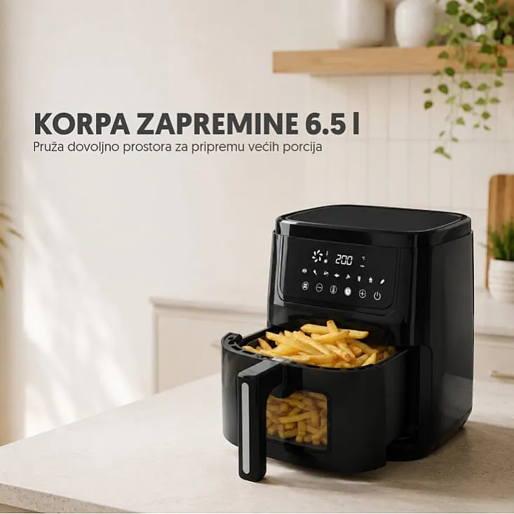 Prosto friteza na vruć vazduh - air fryer, 6.5l, 1600W