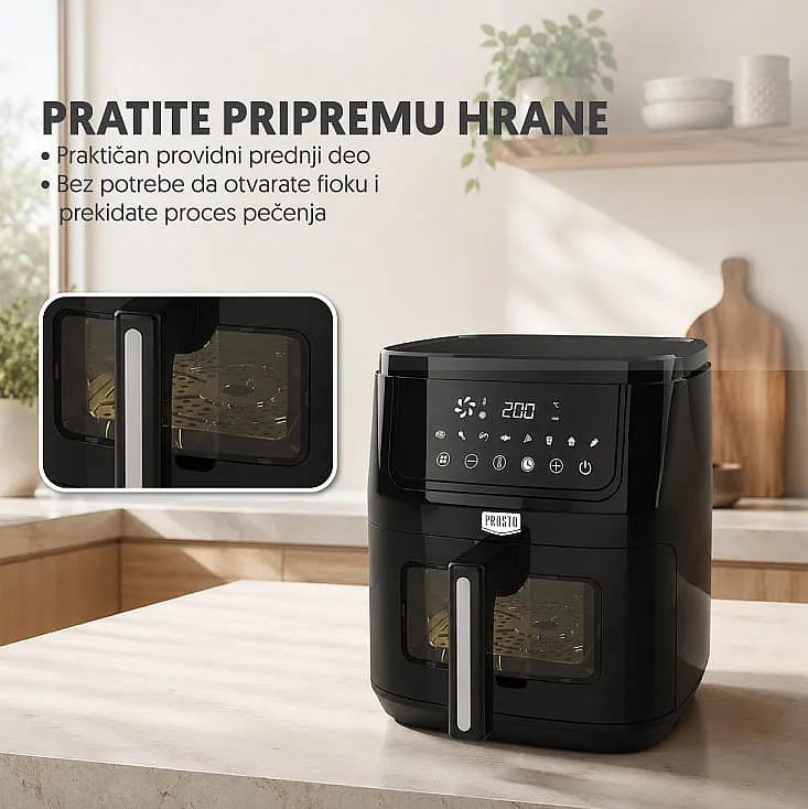 Prosto friteza na vruć vazduh - air fryer, 6.5l, 1600W