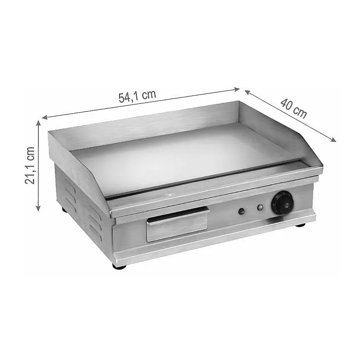Home električni gril sa čeličnom pločom, 3000W, 53.8x29.7 cm
