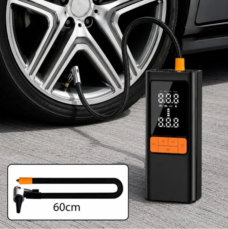 SAL bežični automatski digitalni kompresor 3u1 sa LED lampom, 150 PSI