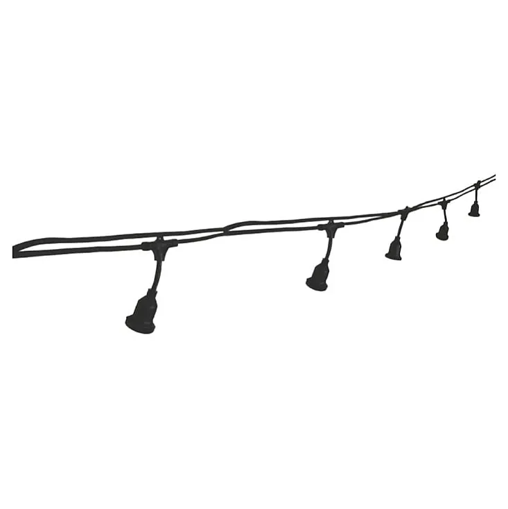 Eurolamp spoljna girlanda sa 20 grla E27, 10+1 m, IP64, crna 147-47091