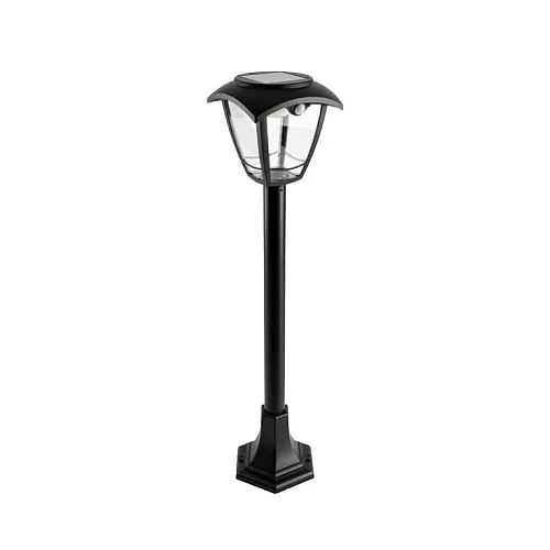 Eurolamp solarna lampa sa senzorom pokreta, 3W, 400lm, crna 145-20861