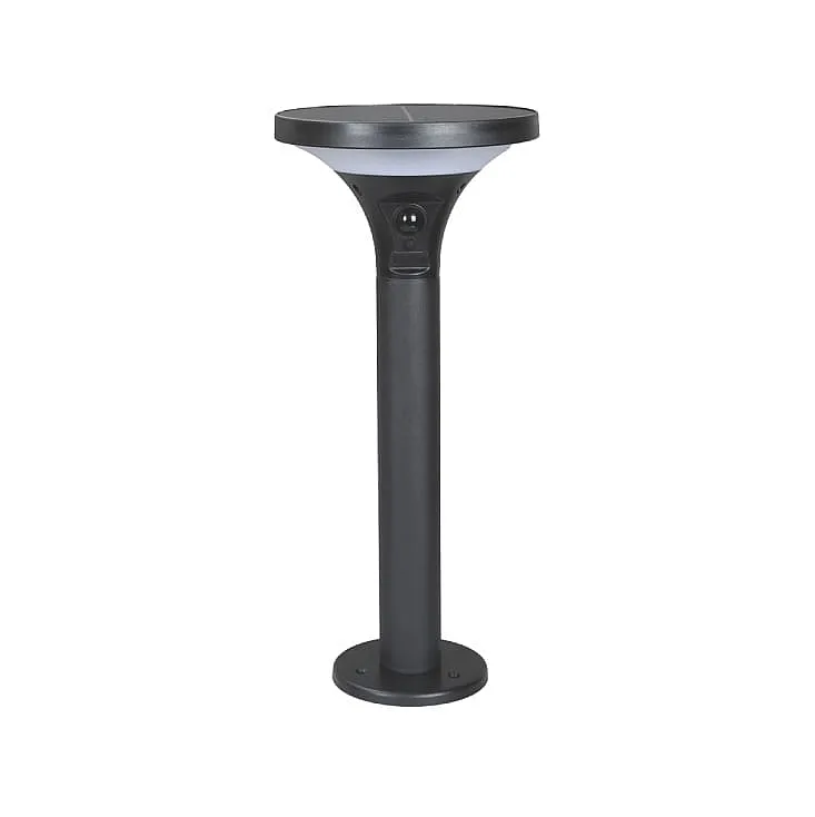 Eurolamp solarna lampa sa senzorom pokreta, 3.8W, 500lm, 3CCT, crna 145-20863