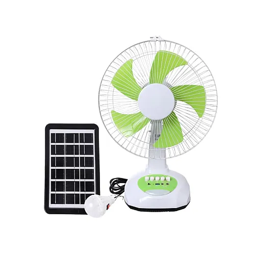 Stoni punjivi ventilator sa solarnim panelom i LED lampom 300-20518