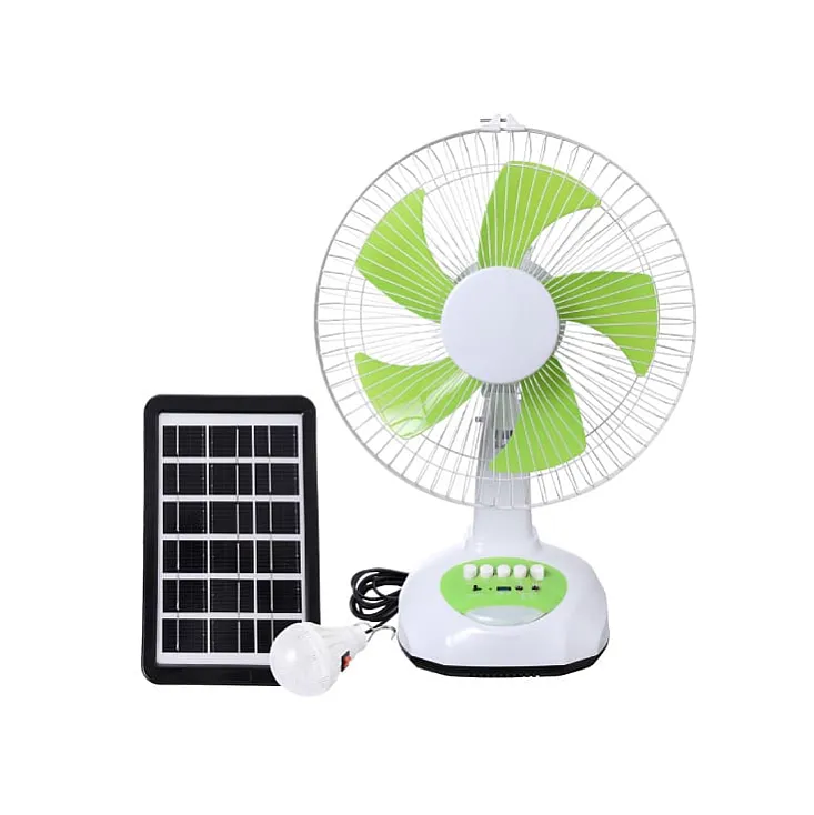 Stoni punjivi ventilator sa solarnim panelom i LED lampom 300-20518
