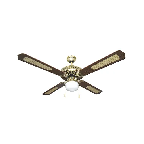 Plafonski ventilator sa svetlom E27, 125 cm, 70W, braon-zlatni 147-29001