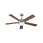 Plafonski ventilator sa svetlom E27 i daljinskim upravljačem, 132 cm, 70W, nikl-braon 147-29006
