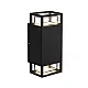 Zidna lampa crna 2xGU10 IP65