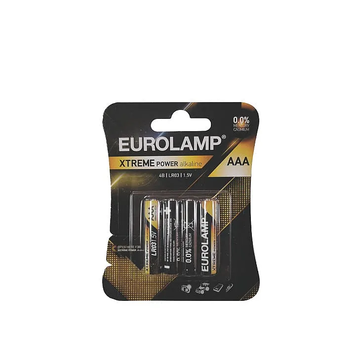 Alkalne baterije Extreme AAA LR03, 1.5V 147-24120