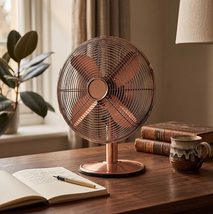 Stoni ventilator, 30 cm, 50W, bakarni 147-29081