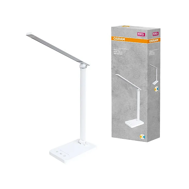 Sklopiva stona LED lampa sa satom i USB punjenjem 6.5W Osram bela 4099854475672E