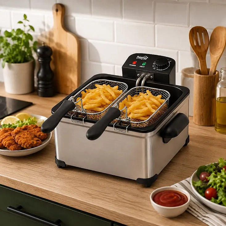 Friteza sa 2 korpe, 5 l, 2000W HGOLS5
