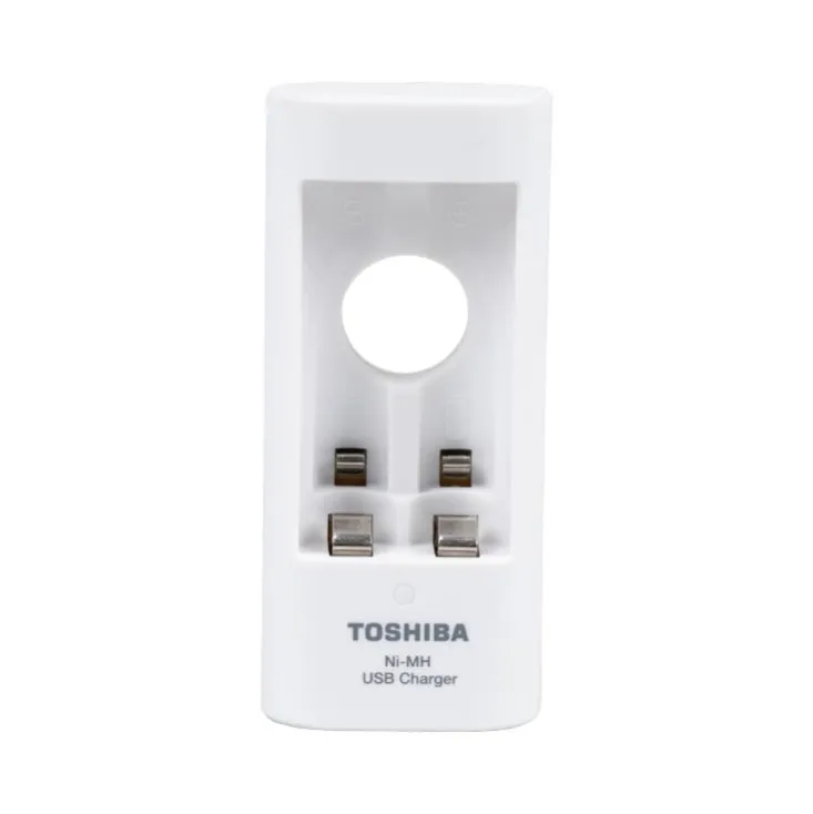 Toshiba USB punjač za Ni-MH akumu. AA, AAA + 4 punjiva akum. AA 2000mAh TNHC-6GME4