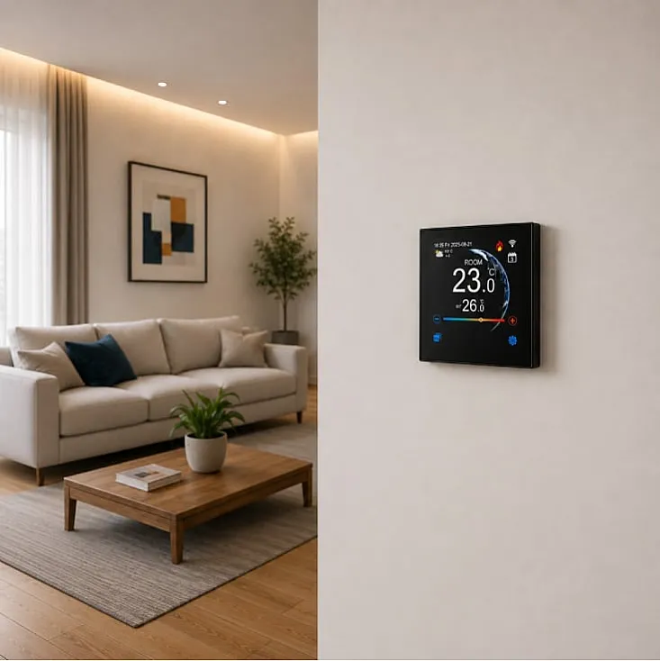 SMART žični ugradni Wi-Fi termostat za podno grejanje DST-600P/WF