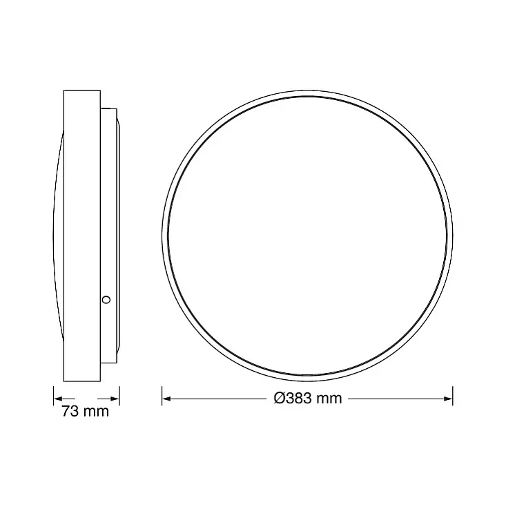 Osram LED plafonjera 24W 6500K IP20 srebrna 4099854652318E