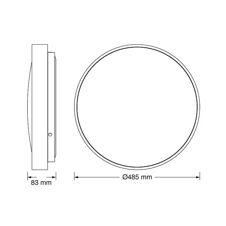 Osram LED plafonjera 36W 6500K IP20 srebrna 4099854652448E