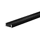 Set aluminijumski profil za LED trake 1m 15x6 mm crni LPR-1506/1-BK-SET
