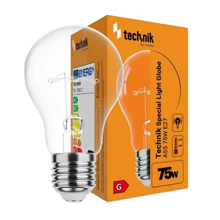 Technik bistra sijalica sa užarenim vlaknom 75W E27 2700K A55