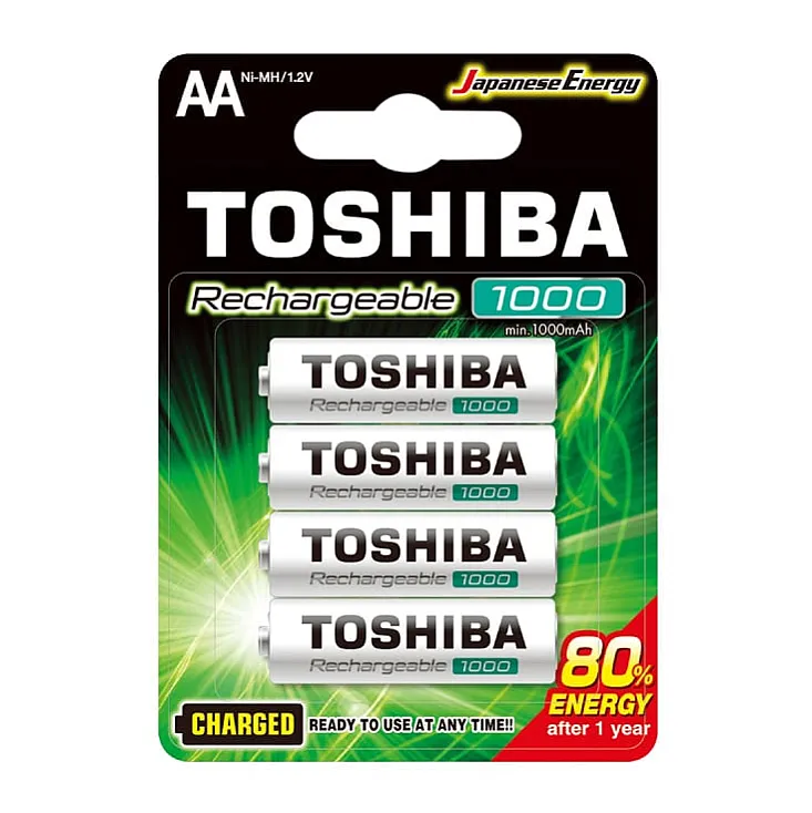Toshiba punjive Ni-MH baterije AA 1000 mAh