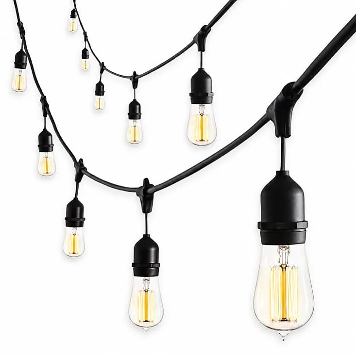 Svetlosni niz sa 20 LED sijalica E27 20 m 2700K IP44