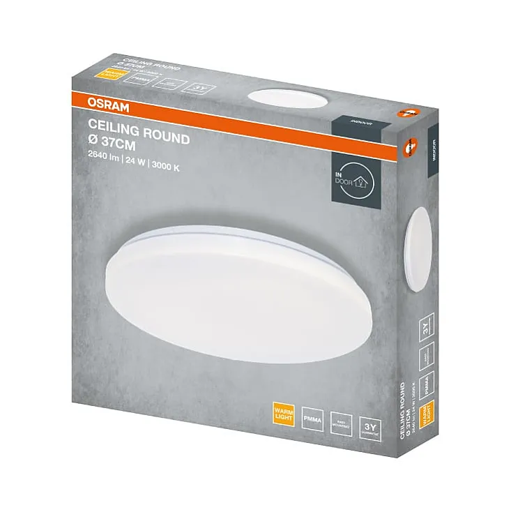 LED plafonjera 24W 3000K 2640lm Ø370 mm OSRAM