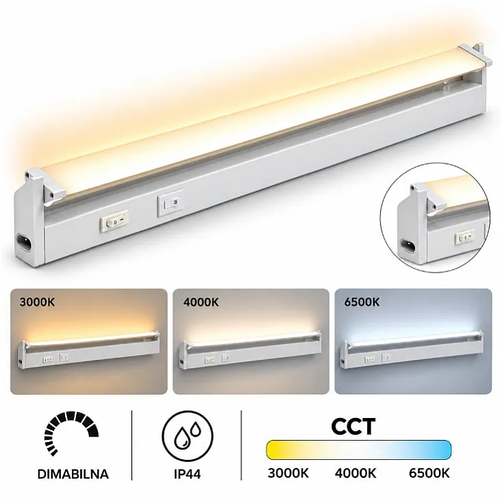 Zidna LED lampa 4W CCT bela