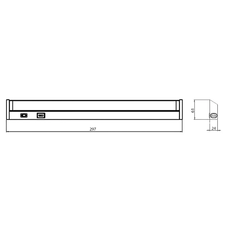 Zidna LED lampa 4W CCT bela