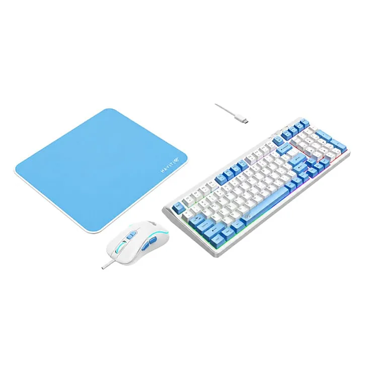 Havit gejming kombo tastatura, miš i podloga KB897CM