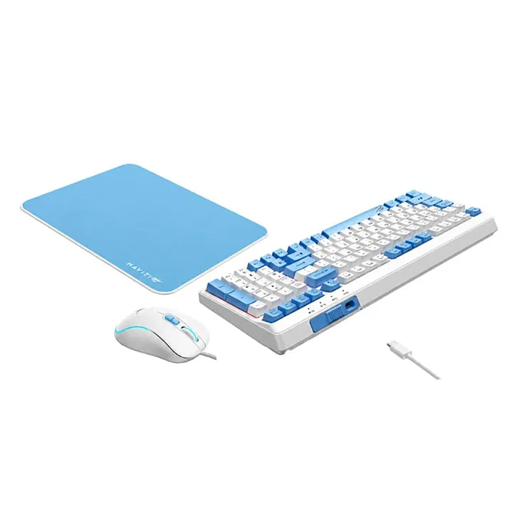 Havit gejming kombo tastatura, miš i podloga KB897CM