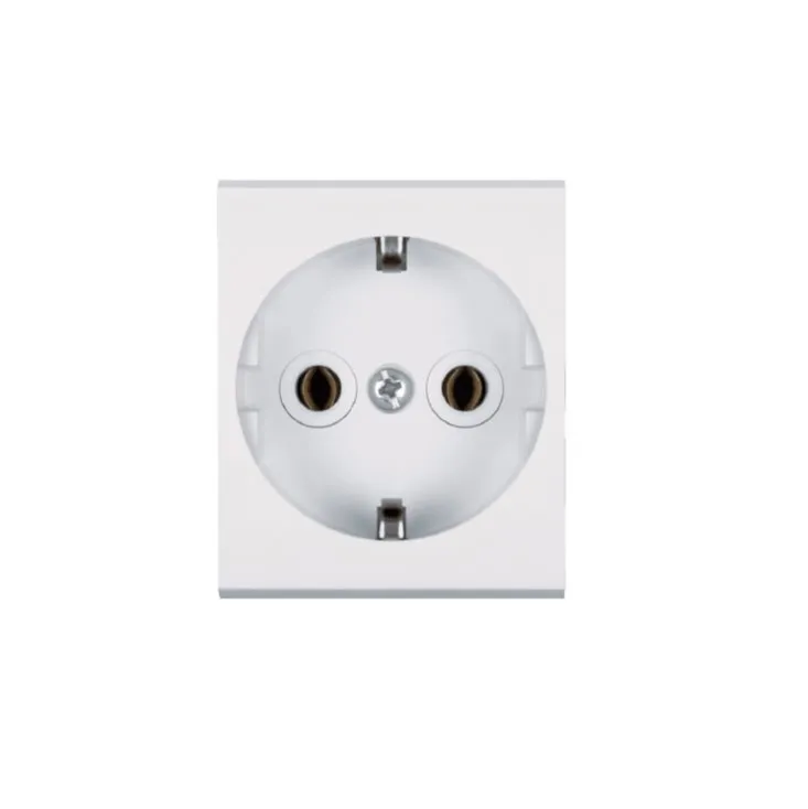 Dvopolna utičnica bela sa uzemljenjem 5 kom. ALCPP651.0
