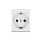 Dvopolna utičnica bela sa uzemljenjem 5 kom. ALCPP651.0