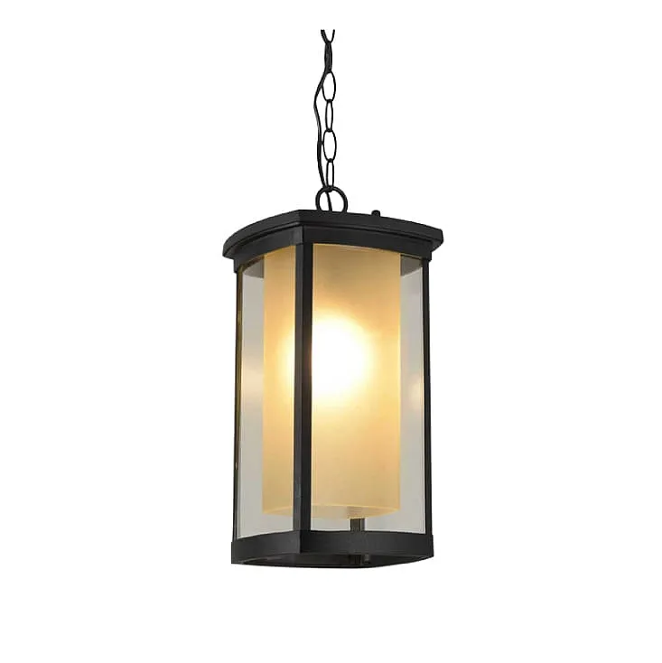 Viseća lampa - fenjer 1xE27 IP33 crni E250501